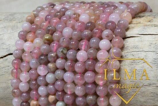 Madagaskaras rozā kvarca aproce (reti sastopams)